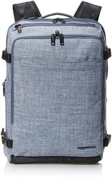 AmazonBasics Slim Carry On Travel Backpack, Denim - Weekender