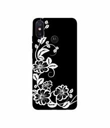 Amazon Brand - Solimo Designer Flower 3D Printed Hard Back Case Mobile Cover for Motorola One Power