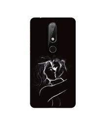 Amazon Brand - Solimo Designer Kissing Couple 3D Printed Hard Back Case Mobile Cover for Nokia 6.1 Plus