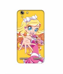 Amazon Brand - Solimo Designer Singing Girl Vector 3D Printed Hard Back Case Mobile Cover for Lenovo Vibe K5 Plus