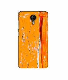 Amazon Brand - Solimo Designer Gold Yellow Paint 3D Printed Hard Back Case Mobile Cover for Micromax Canvas Nitro 4G E455