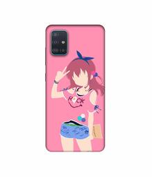 Amazon Brand - Solimo Designer Rock Lady Vector 3D Printed Hard Back Case Mobile Cover for Samsung Galaxy A51