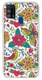 Amazon Brand - Solimo Designer Multicolor Butterfly Artistic Design Printed Soft Back Case Mobile Cover for Samsung Galaxy M31