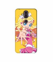 Amazon Brand - Solimo Designer Singing Girl Vector 3D Printed Hard Back Case Mobile Cover for Nokia 8.1