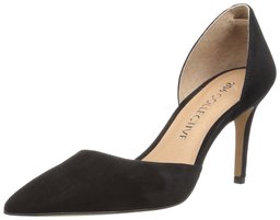 Amazon Brand - 206 Collective Women's Adelaide D'Orsay Dress Pump, black suede, 9.5 B US