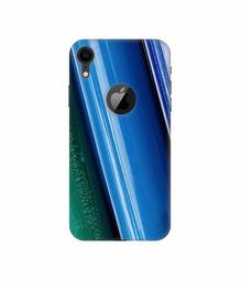 Amazon Brand - Solimo Designer Plastic Paint 3D Printed Hard Back Case Mobile Cover for Apple iPhone XR (Logo Cut)