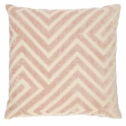 Amazon Brand – Rivet Modern Velvet Stripe Throw Pillow - 18 x 18 Inch, Pink