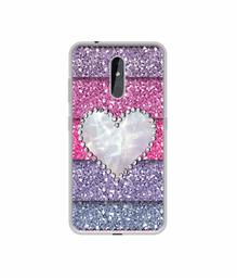 Amazon Brand - Solimo Designer Stone Heart UV Printed Soft Back Case Mobile Cover for Nokia 3.2