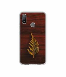 Amazon Brand - Solimo Designer Leaf on Wood UV Printed Soft Back Case Mobile Cover for Panasonic Eluga X1