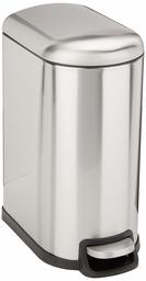 AmazonBasics Rectangle Soft-Close Dustbin with Steel Bar Pedal - 8.3L