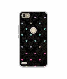 Amazon Brand - Solimo Designer Heart Texture UV Printed Soft Back Case Mobile Cover for Itel S21