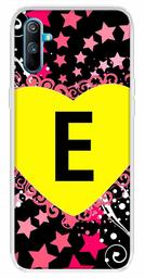 Amazon Brand - Solimo Designer Multicolor Heart Pattern Alphabet-E Printed Soft Back Case Mobile Cover for Realme C3