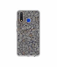 Amazon Brand - Solimo Designer Marble Pices UV Printed Soft Back Case Mobile Cover for Vivo U20