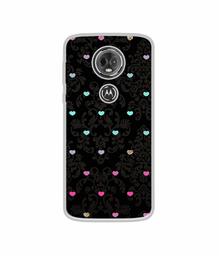 Amazon Brand - Solimo Designer Heart Texture UV Printed Soft Back Case Mobile Cover for Motorola Moto E5 Plus