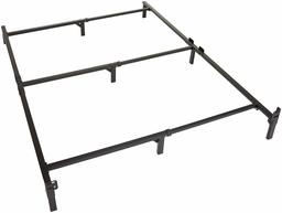 Amazon Basics 9-Leg Support Bed Frame - Strong Support for Box Spring and Mattress Set - Tool-Free Easy Assembly - King Size Bed