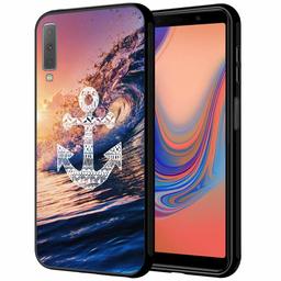 Amazon Brand - Solimo Designer Anchor Printed Hard Back Case Mobile Cover for Samsung Galaxy A7 (2018) (D1272)