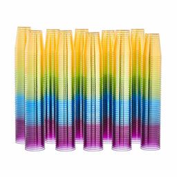 AmazonCommercial Plastic Shot Glass, 2 oz, Multicolor, Pack of 500