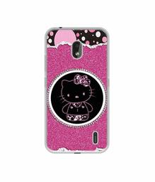 Amazon Brand - Solimo Designer Kitty with Glitter UV Printed Soft Back Case Mobile Cover for Nokia 2.2