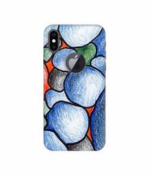 Amazon Brand - Solimo Designer Pebbles Drawing 3D Printed Hard Back Case Mobile Cover for Apple iPhone Xs Max (Logo Cut)