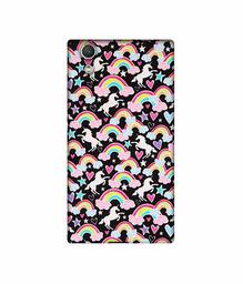 Amazon Brand - Solimo Designer Unicorn Texture UV Printed Soft Back Case Mobile Cover for Sony Xperia R1 Plus