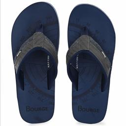 Bourge Men's Canton-12 Navy Flip Flops-8 UK (42 EU) (9 US) (Canton-12-08)