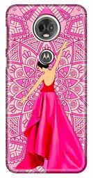 Amazon Brand - Solimo Designer Girl Design 3D Printed Hard Back Case Mobile Cover for Motorola Moto E5 Plus