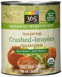 365 Everyday Value, Organic Crushed Tomatoes with Basil, 28 oz