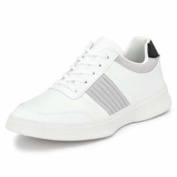 Klepe Men's White Sneakers-6 UK (40 EU) (7 US) (KP87/WHT)