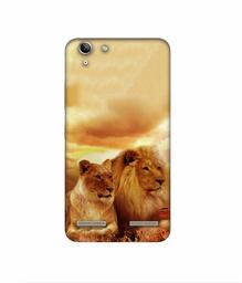 Amazon Brand - Solimo Designer Lion with Lioness 3D Printed Hard Back Case Mobile Cover for Lenovo Vibe K5 Plus