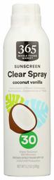 365 Everyday Value, Sunscreen Spf 30 Spray Coconut Vanilla, 6 Ounce