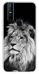 Amazon Brand - Solimo Designer Multicolor Lion Design Black Printed Soft Back Case Mobile Cover for Vivo V15