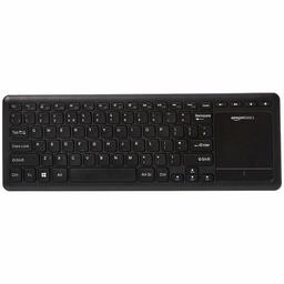 AmazonBasics Tastiera wireless con touchpad per Smart TV, layout inglese (QWERTY)