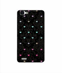 Amazon Brand - Solimo Designer Heart Texture 3D Printed Hard Back Case Mobile Cover for Vivo Y27L