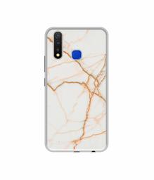 Amazon Brand - Solimo Designer White Marble UV Printed Soft Back Case Mobile Cover for Vivo U20