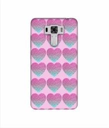 Amazon Brand - Solimo Designer Sparkle Heart Texture 3D Printed Hard Back Case Mobile Cover for Asus Zenfone 3 Laser ZC551KL