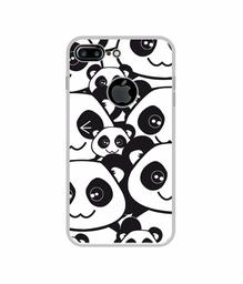 Amazon Brand - Solimo Designer Panda Texture UV Printed Soft Back Case Mobile Cover for Apple iPhone 7 Plus (Logo Cut)