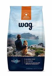 Amazon Brand - Wag Dry Dog Food Turkey and Lentil Recipe (5 lb. Bag) Trial