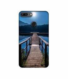 Amazon Brand - Solimo Designer Wooden Beach UV Printed Soft Back Case Mobile Cover for Huawei Honor 9 Lite