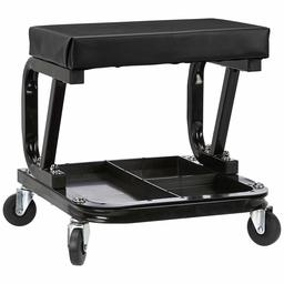 AmazonBasics Rolling Creeper, Garage/Shop Seat with 300-Pound Capacity - Black