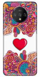 Amazon Brand - Solimo Designer Heart Design 3D Printed Hard Back Case Mobile Cover for OnePlus 7T