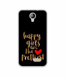 Amazon Brand - Solimo Designer Happy Girls are The Prettiest UV Printed Soft Back Case Mobile Cover for Lephone W2