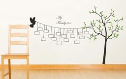 Amazon Brand - Solimo Wall Sticker for Living Room (My Family Tree, Ideal Size on Wall - 208 cm x 129 cm)