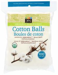 365 Everyday Value, Organic Cotton Balls, 100 ct