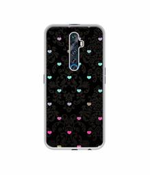 Amazon Brand - Solimo Designer Heart Texture UV Printed Soft Back Case Mobile Cover for Oppo Reno 2Z