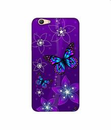 Amazon Brand - Solimo Designer Butterflies 3D Printed Hard Back Case Mobile Cover for Oppo F1s