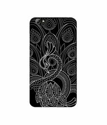 Amazon Brand - Solimo Designer Peacock Feather Pattern 3D Printed Hard Back Case Mobile Cover for Vivo Y66