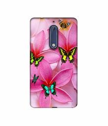 Amazon Brand - Solimo Designer B-Butterflies 3D Printed Hard Back Case Mobile Cover for Nokia 5