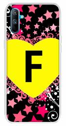 Amazon Brand - Solimo Designer Multicolor Heart Pattern Alphabet-F Printed Soft Back Case Mobile Cover for Realme C3