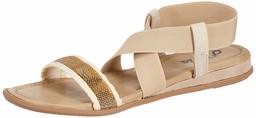 Flavia Women's Beige Fashion Sandals-4 UK (36 EU) (5 US) (FL/233/BEG)