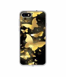 Amazon Brand - Solimo Designer Golden Butterfly Pattern UV Printed Soft Back Case Mobile Cover for Micromax Canvas 1 2018